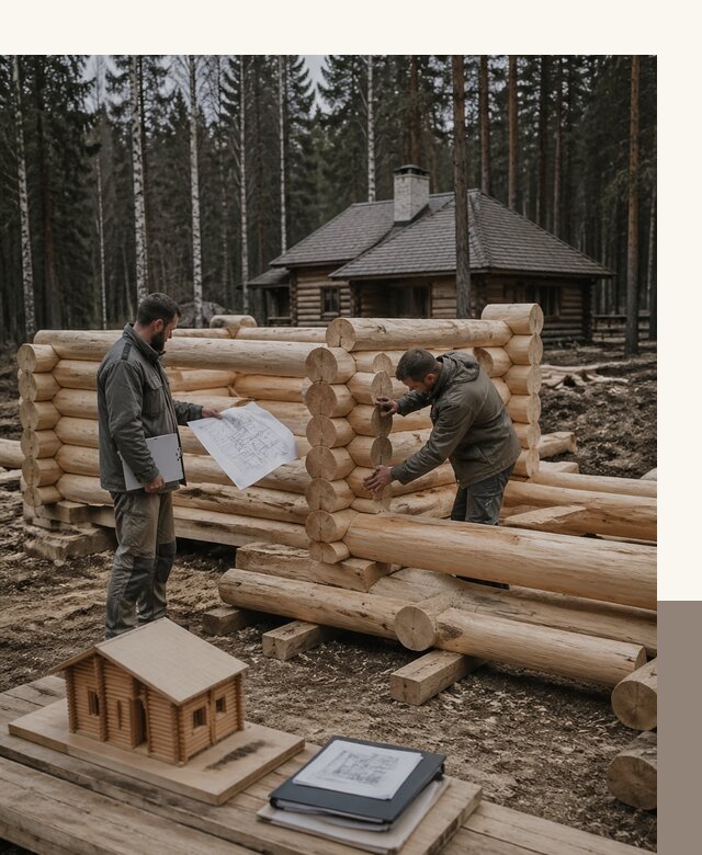 Проектирование и строительство домов из бревна в Шуе